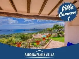 Sardinia Family Villas - Villa Carmen with sea view and pool