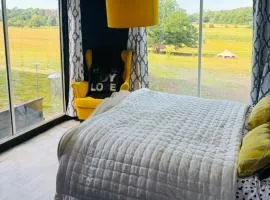 Outlook farm cabin firepit