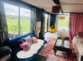 Outlook farm cabin firepit