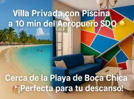 Villa Privada con Piscina Cerca del Aeropuerto SDQ