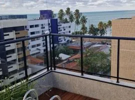 Flat Aconchego beira mar Cabo Branco - 606 entre o mar e a mata Atlantica