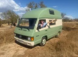 rent a Blue Classics's campervan MB100 verde - Algarve - Portugal