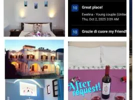 Evelina Beach Pension is undoubtedly a part of your vacation beside the sea,Who wants to swim in a box of chemicals,Enjoy the beauty of the ocean,the horizon,the sky There is nothing like a morning walk on a beach,Beachlife definitely has a different vibe