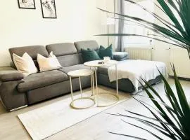 Modern eingerichtetes Apartment mit Balkon