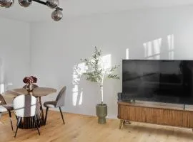 City apartment by the waterfall