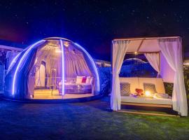 Experiencia Habitación Burbuja con Jacuzzi Privado, Piscina y Vistas al Mar, Zelt-Lodge in Guía de Isora