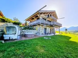 La Ferme de Charles vue jacuzzi sauna