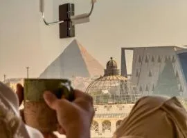 Fancy Pyramids View Khan Giza's Gem