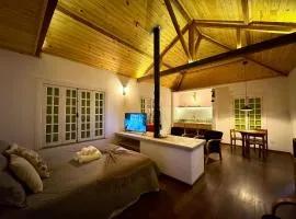 Chalé com área gourmet privativa