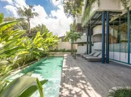 Contemporary 1-BR Loft with Art Deco shared pool