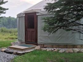 Gorgeous Yurt in the Adirondacks for a Unique Glamping Getaway near Minerva, New York, οργανωμένο κάμπινγκ σε Olmstedville