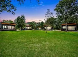 Tranquil Tiny Home Resort with Heated Pool & Goats near Houston, Hempstead Texas