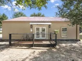 Modern Farmhouse Cargo Home Retreat with Pool & Goats near Houston in Hempstead, Texas