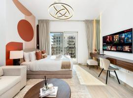 Elite Nest - Chic Studio, 1 min to Ferrari World & SeaWorld, hotel golf di Abu Dhabi