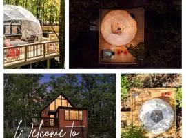 Luxury Glamping Domes & Chalet with Hot Tubs and Mountain Views in Augusta, WV