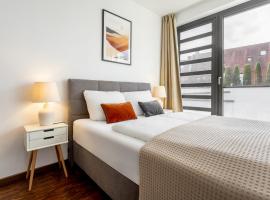 Global Living - Design Apartment I Rathausplatz I Kitchen I Augsburg, hotel in Augsburg