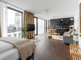 Global Living - Design Apartment I Rathausplatz I Kitchen I Augsburg, hotel in Augsburg