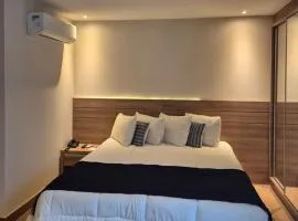 Apart Vista Azul - Conforto com a vista para a mata de pinheiros