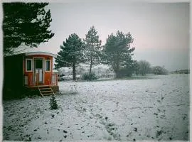 Roulotte avec vue sur la mer, proche d'Etretat