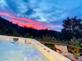 Cozy Cabin Near Yosemite & Bass lake, Breathtaking Views & Private Hot Tub, BBQ, Nature Getaway