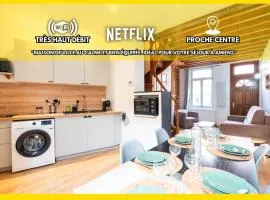 LE 219 - Maison tout confort à Amiens Wi-Fi rapide, Netflix, calme & proche centre