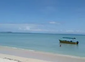 Chalet over the Caribbean sea