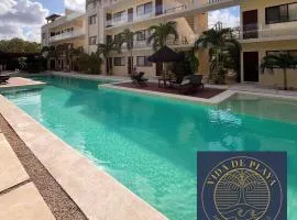 Blue luxury, alberca central, cocina equipada