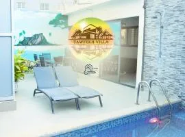 Tawfekh Villa with Pool, Sea View, and Balcony