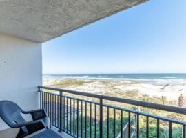 Long Time No Sea! Direct OCEANFRONT Condo - End Unit Double Ocean View - Crescent Beach, Saint Augustine Florida, Hotel in Crescent Beach