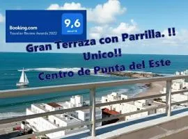 Penthouse Céntrico con Vista al Mar, Parrilla Privada y Terraza Espaciosa