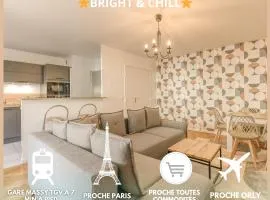 Bright & Chill - Terrasse - À 7 min Gare Massy TGV