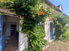 Deux maisons berrichonnes avec jardin privatif et cour partagée, idéale pour les groupes - FR-1-591-617, hotel in Thenay