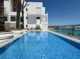 Luxury Tangier Marina 1BR Apartment with Pool, Parking & WiFi