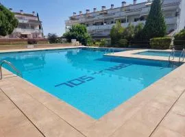 Apartamento encantador con terraza y piscina en L'Escala, cerca de la playa - HISP-236-92