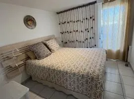 chambre double de luxe indépendante au rez de chaussée, parking