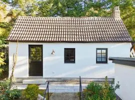 Landhaus Lietzow Häuschen Tiny Cabin Gartenblick