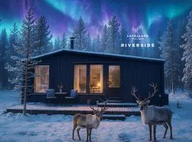 Lapland Landscape Cabin with Nature View, Sauna, Fireplace & Kitchen, Ylläs, Äkäslompolo, Riverside Village