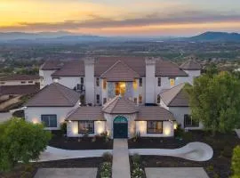 Temecula Stay w Pool Movie Room Sauna Tennis Court Panoramic Valley Views Via de Oro Estate by Avantstay