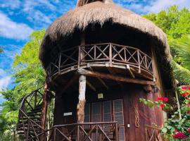 Villas Eco-Románticas Kúuch Ka´anil, hotel en Bacalar
