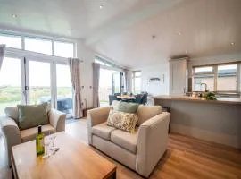 Modern lodge on golf course with spa facilities