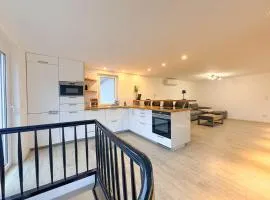 Modernes Haus direkt am Rhein