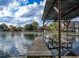 The Riverwalk Retreat on the Fox Waterfront Vacation Rental in Downtown McHenry 3BR 2BA Home with Private Pier