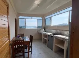 Acogedor departamento con vista al mar