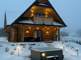 Domek w górach z balią jacuzzi Asina Chata Zawoja