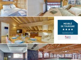 Appartement LE BUET skis aux pieds, piscine & Spa, hótel í Vallorcine