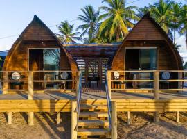 Bangalôs na beira do rio e a poucos metros do mar, ξενοδοχείο σε Belmonte