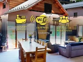 CASA-Grand Laus: Duplex familial sauna et jacuzzi