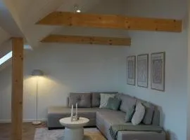 Dachgeschosswohnung im Stadtzentrum für 4 Personen