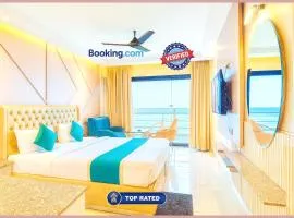 New Marine Drive Road SkyRise Dreamland Beachfront Sea View Hotel # Air Conditioning Luxury Room # Lift # Restaurant - Parking Facilities - Best Luxuary Hotel In Puri