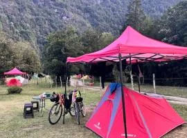 Camping camino a la junta